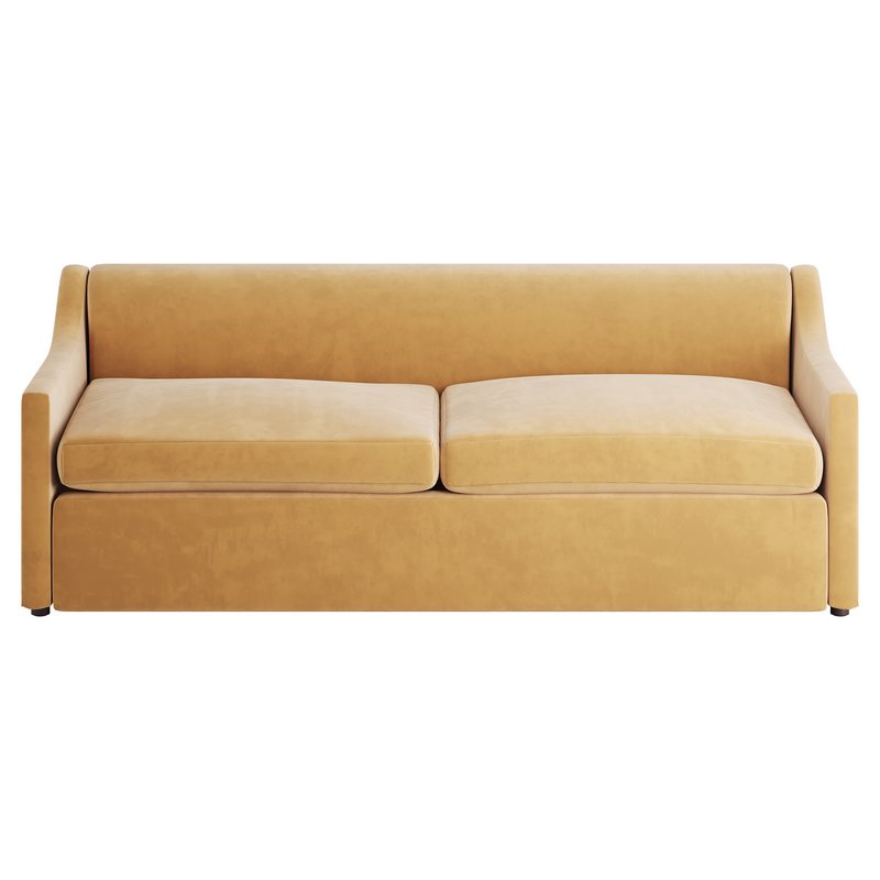 GREY PERFORMANCE FABRIC SLEEPER SOFA - Image 7