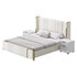 Glamorous White Upholstered Wingback Bed I - Thumbnail 8