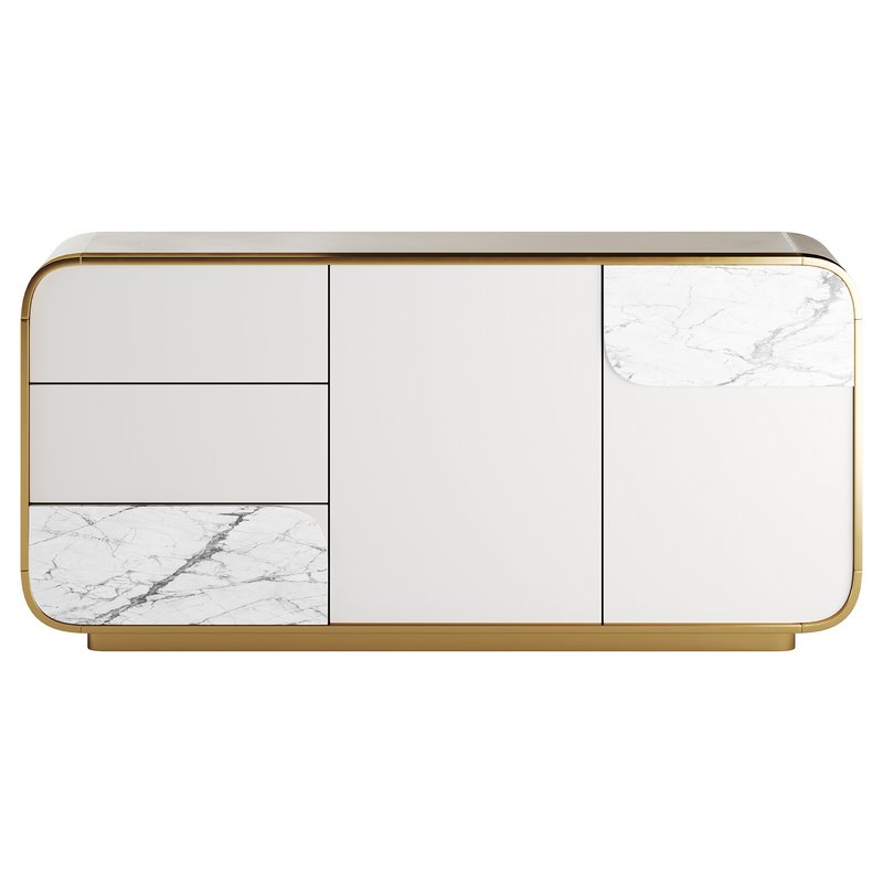 Modern Off White Sideboard - Image 7