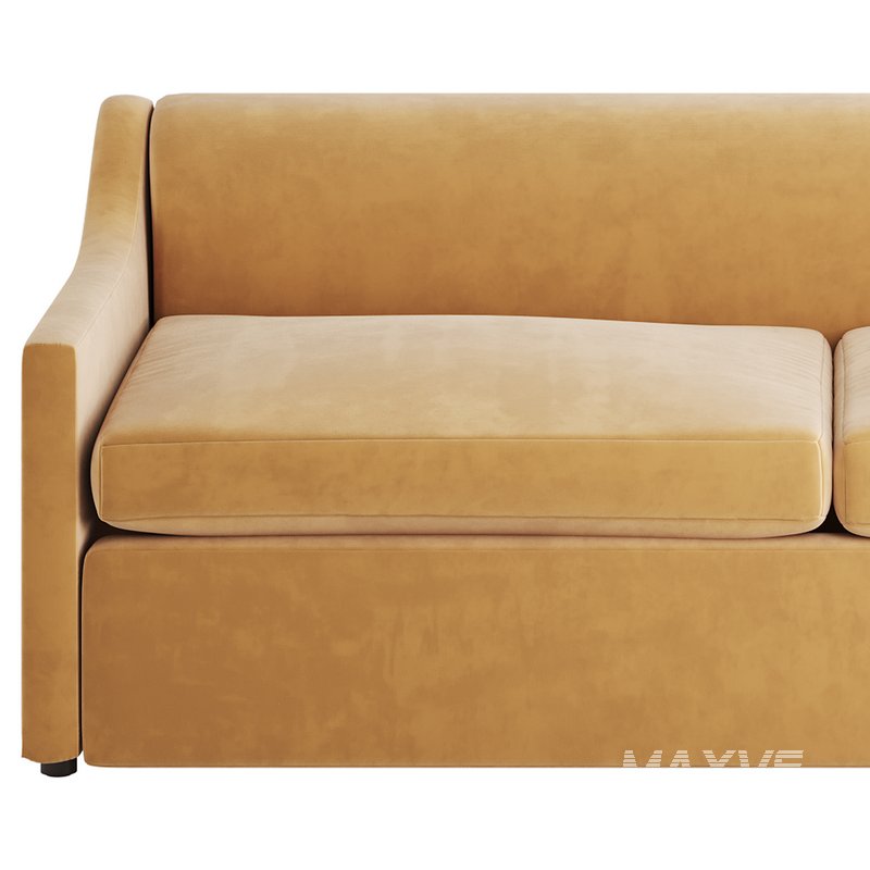 GREY PERFORMANCE FABRIC SLEEPER SOFA - Image 8
