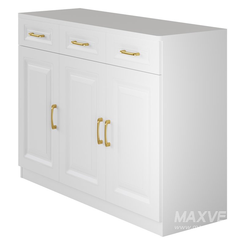 Modern Wood Sideboard Credenza 3 - Image 8