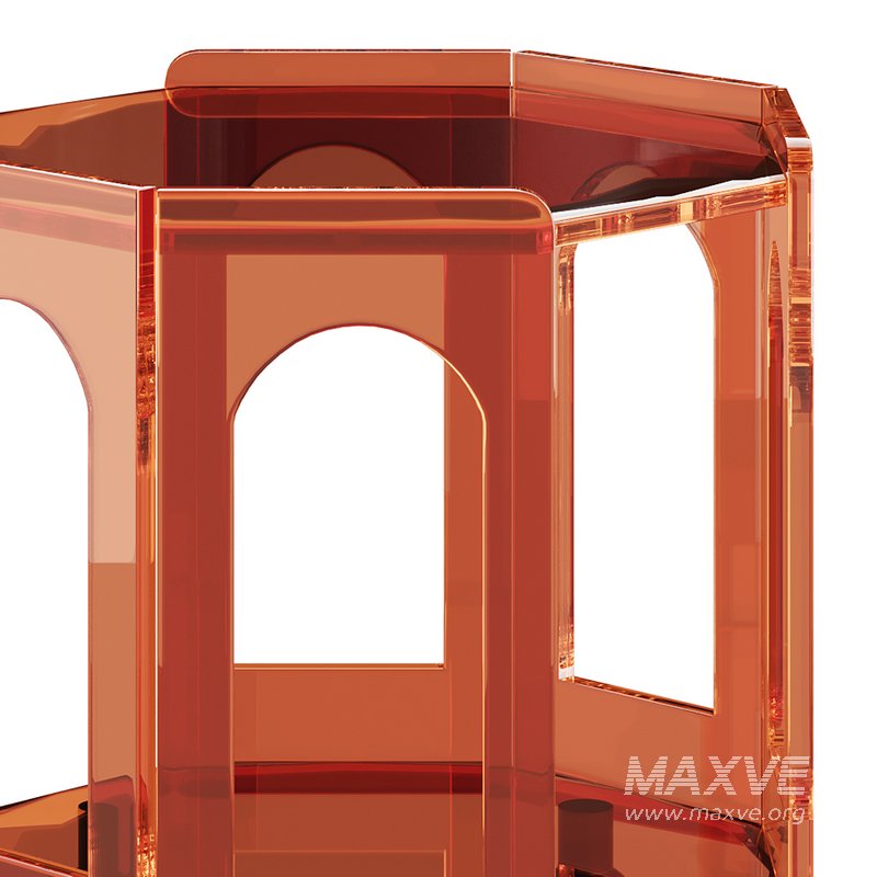 Retro Acrylic Side Table - Image 9