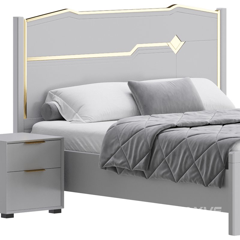 Modern White Bed I - Image 8
