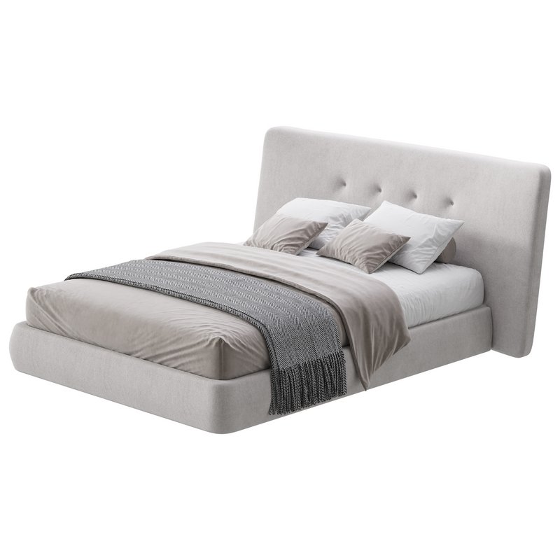 Hendricks Gray Fabric bed - Image 8