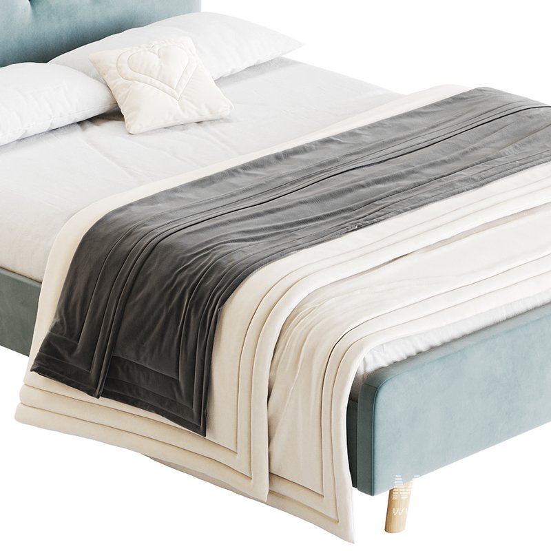 Emmerson Upholstered Low Rise Bed Frame - Image 9