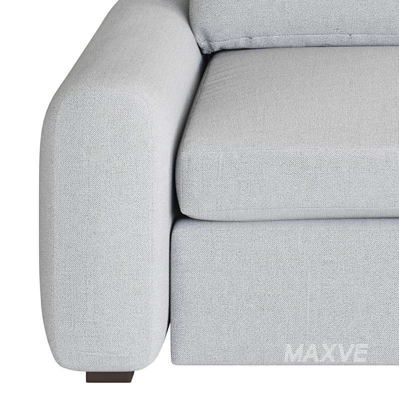 SERRAT WHITE PERFORMANCE FABRIC CHAIR AND A HALF - Image 7