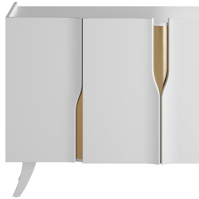 Modern White Sideboard Buffet - Image 8