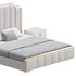 Glam Beige Upholstered Bed - Thumbnail 8