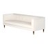 TUFTED CREAM WHITE VELVET SOFA - Thumbnail 8
