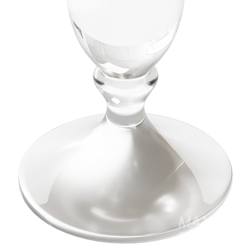 Modern Acrylic Clear Round End Table with Pedestal - Image 10