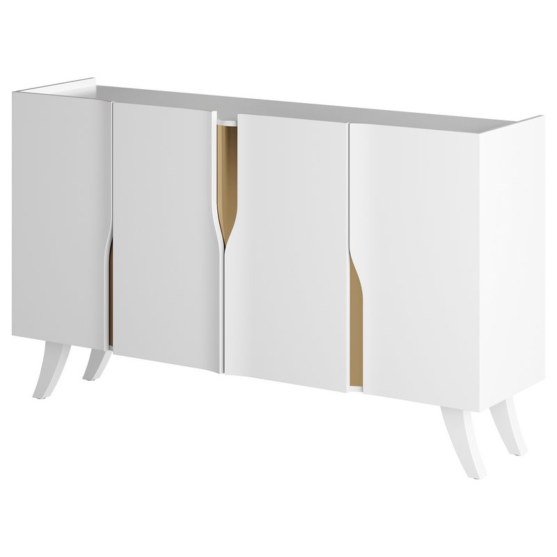 Modern White Sideboard Buffet - Image 9
