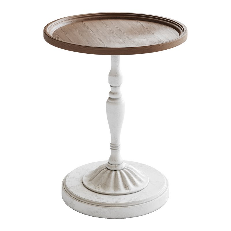 Vintage Round Side Table - Image 9