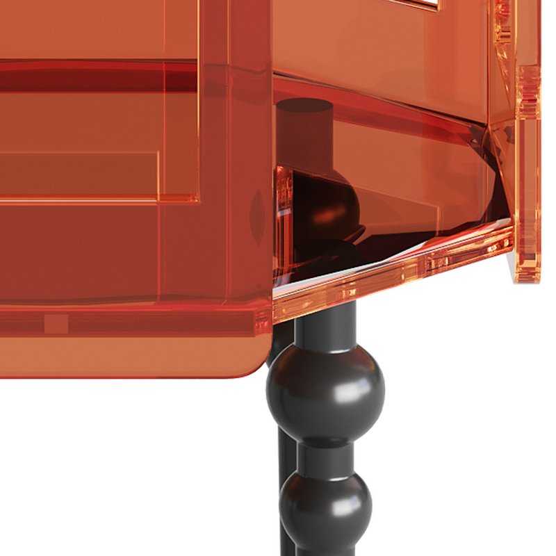 Retro Acrylic Side Table - Image 8