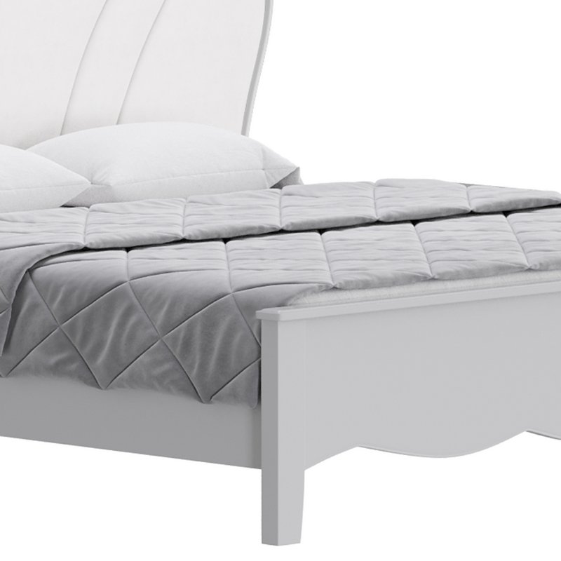 Faux Leather Upholstered Headboard Bed - Image 9