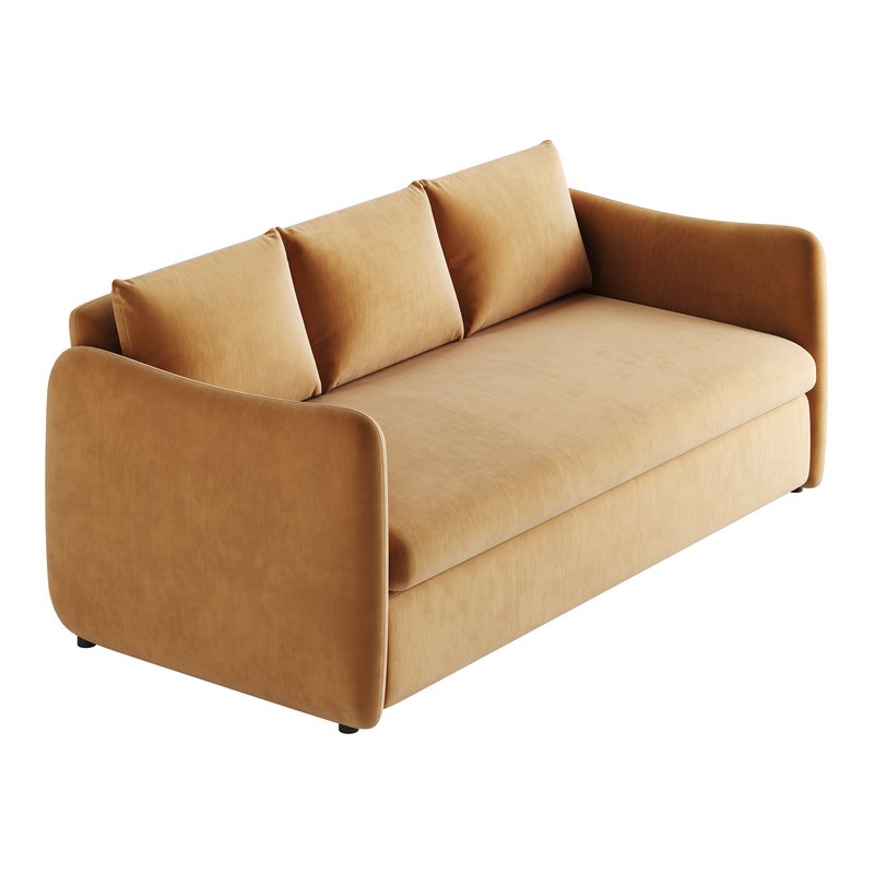 WHITE PERFORMANCE FABRIC SLEEPER SOFA - Image 10