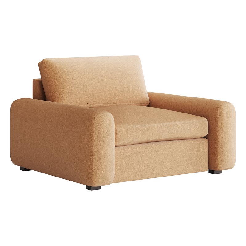 SERRAT WHITE PERFORMANCE FABRIC CHAIR AND A HALF - Image 8