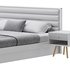 Grey Rectangular Headboard Standard Bed - Thumbnail 10