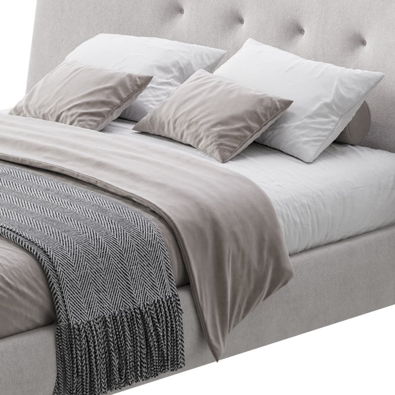 Hendricks Gray Fabric bed - Image 11