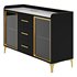 Modern Glass Door Wood Sideboard 3 - Thumbnail 10