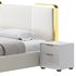 Glamorous White Wood Upholstered Bed I - Thumbnail 8