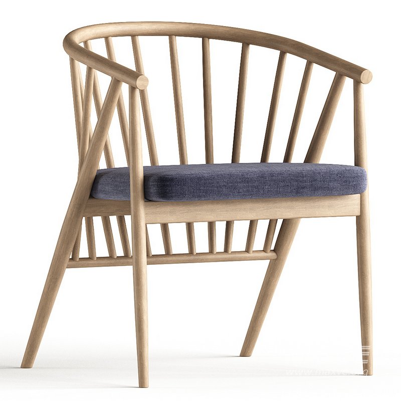 Jenny by Morelato Easy Chair in Hand Turned Ashwood - Image 1