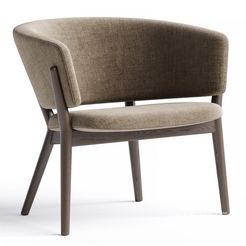 Roundish Arm Chair By Maruni - Image 3