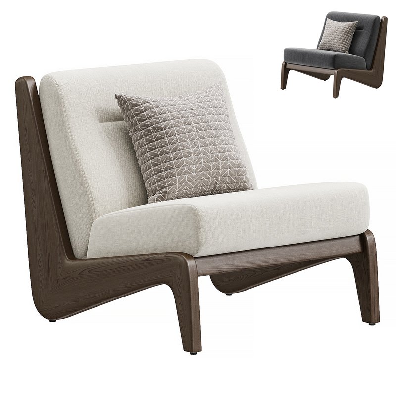 Fletcher Outdoor Armless Chair Natural - Image 1