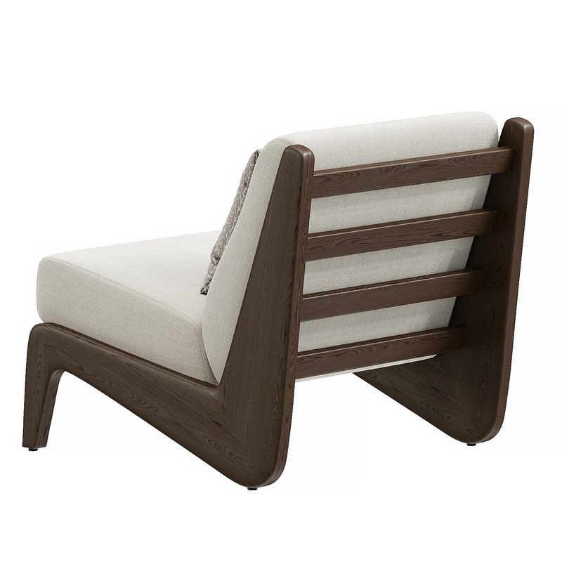 Fletcher Outdoor Armless Chair Natural - Image 2