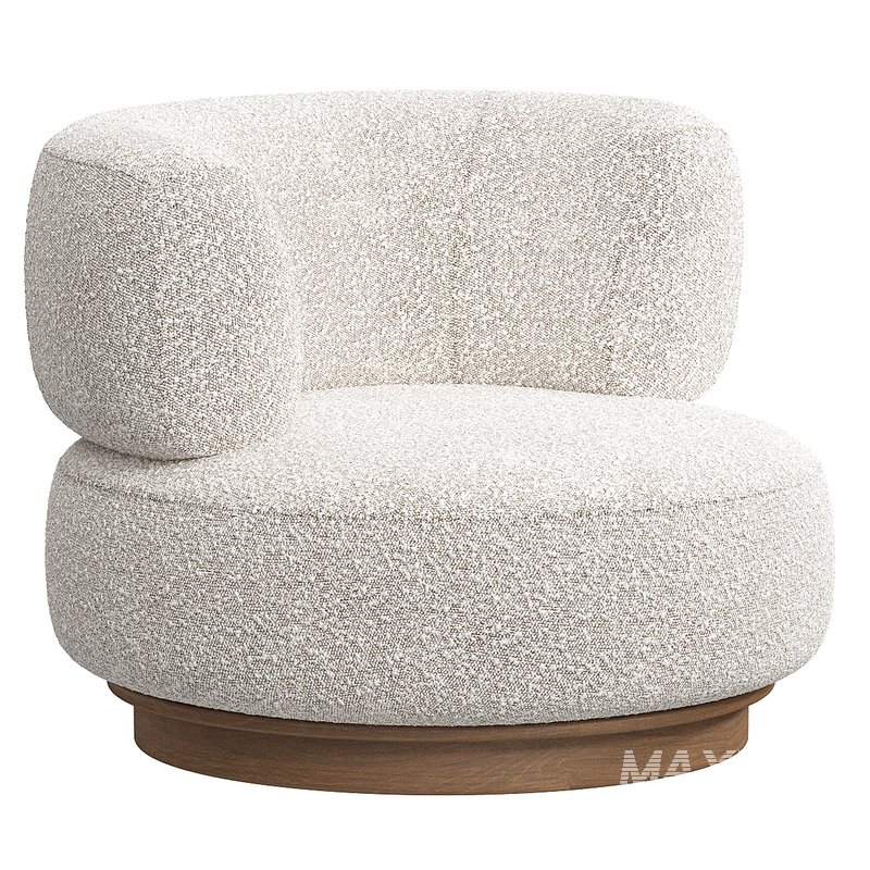 Roma Occasional Chair in Boucle - Image 1
