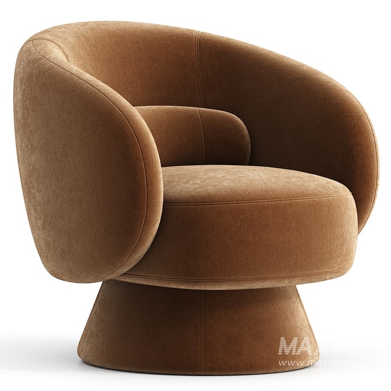 Saboor Modern Style Swivel Accent Chair & Barrel Chair - Image 3