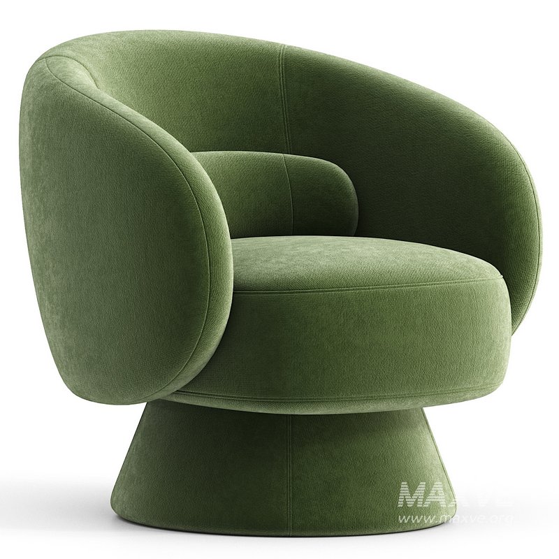 Saboor Modern Style Swivel Accent Chair & Barrel Chair - Image 1