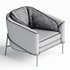 FIL NOIR Armchair By Minotti - Thumbnail 3