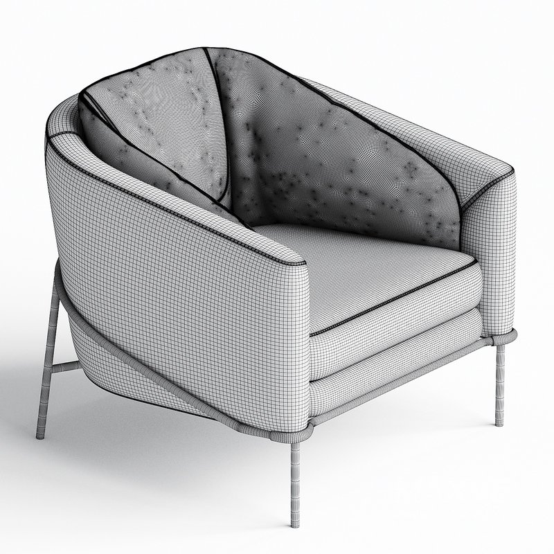 FIL NOIR Armchair By Minotti - Image 3