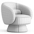Saboor Modern Style Swivel Accent Chair & Barrel Chair - Thumbnail 4