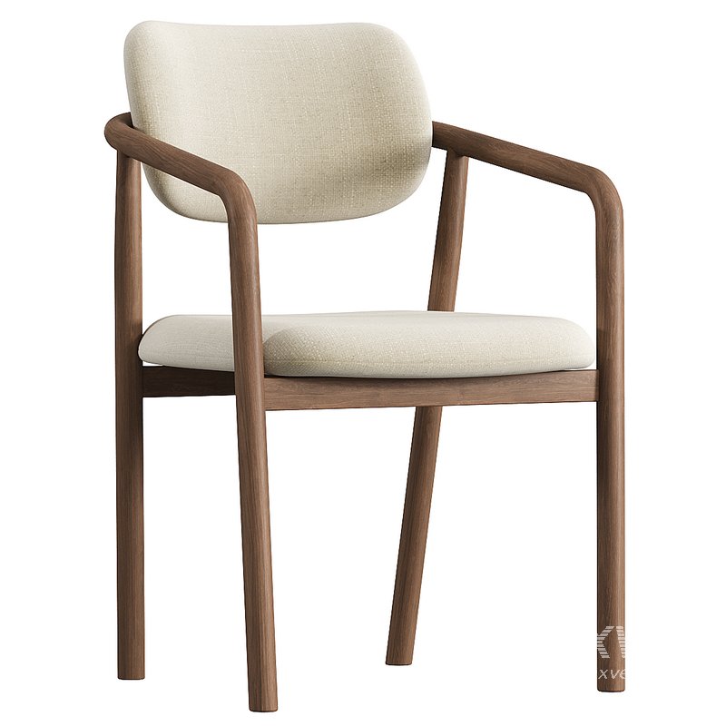 Natural Beige Dining Chair - Image 1