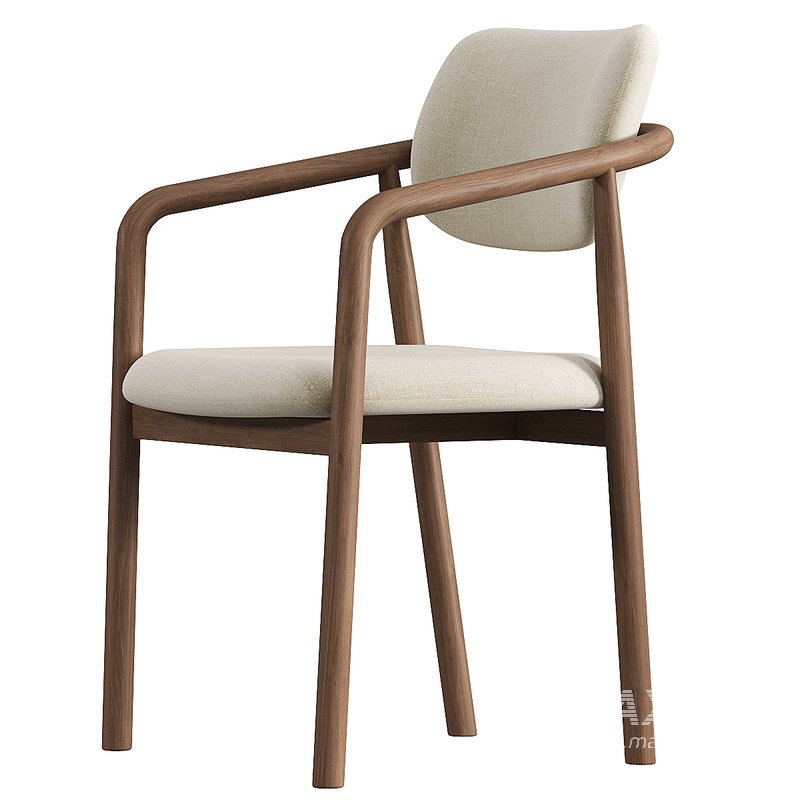 Natural Beige Dining Chair - Image 4