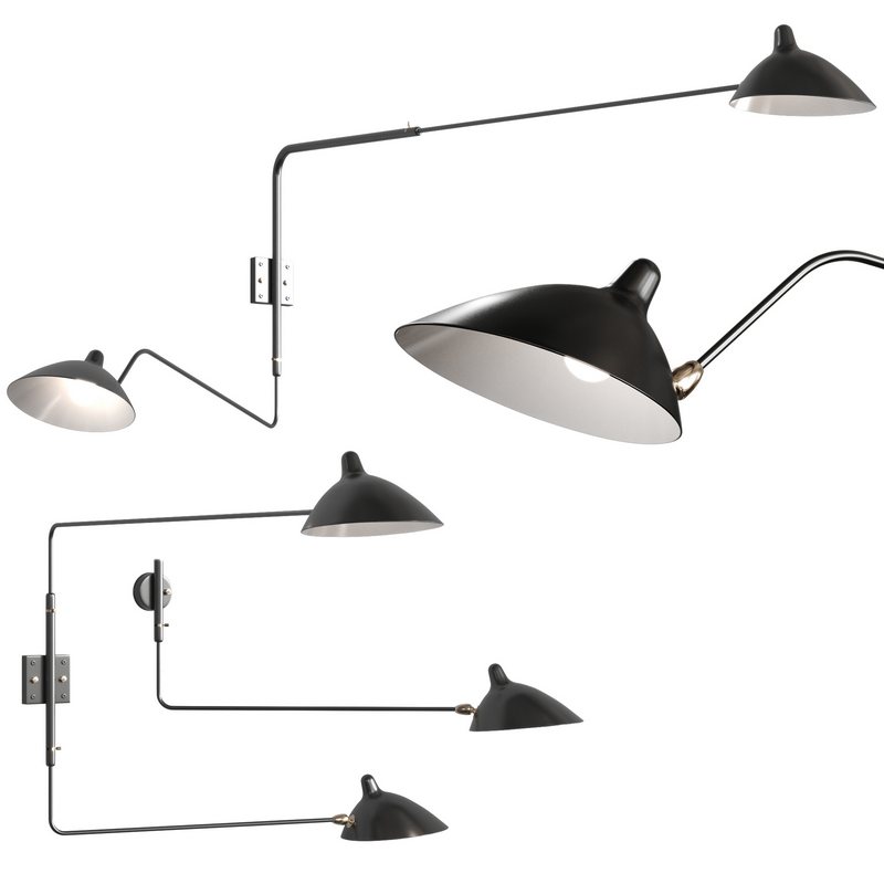 Serge Mouille wall lamp - Image 1