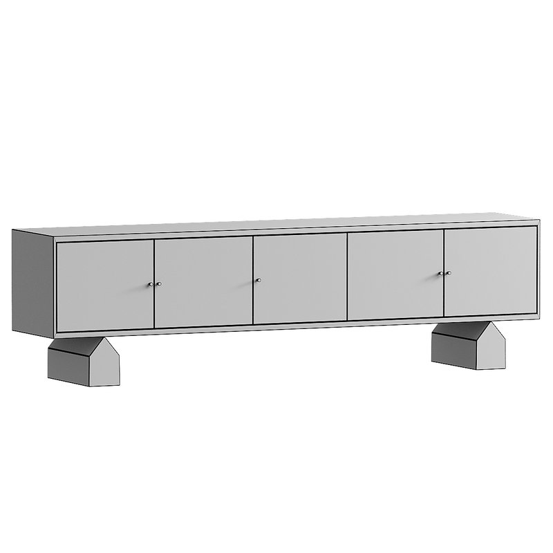 NILDE Sideboard Matt lacquered wood sideboard By Falsasquadra - Image 2