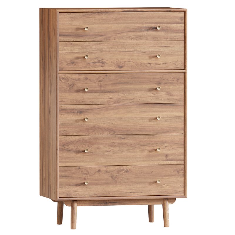 Keira Solid Wood 6-Drawer Dresser (34) - Image 1