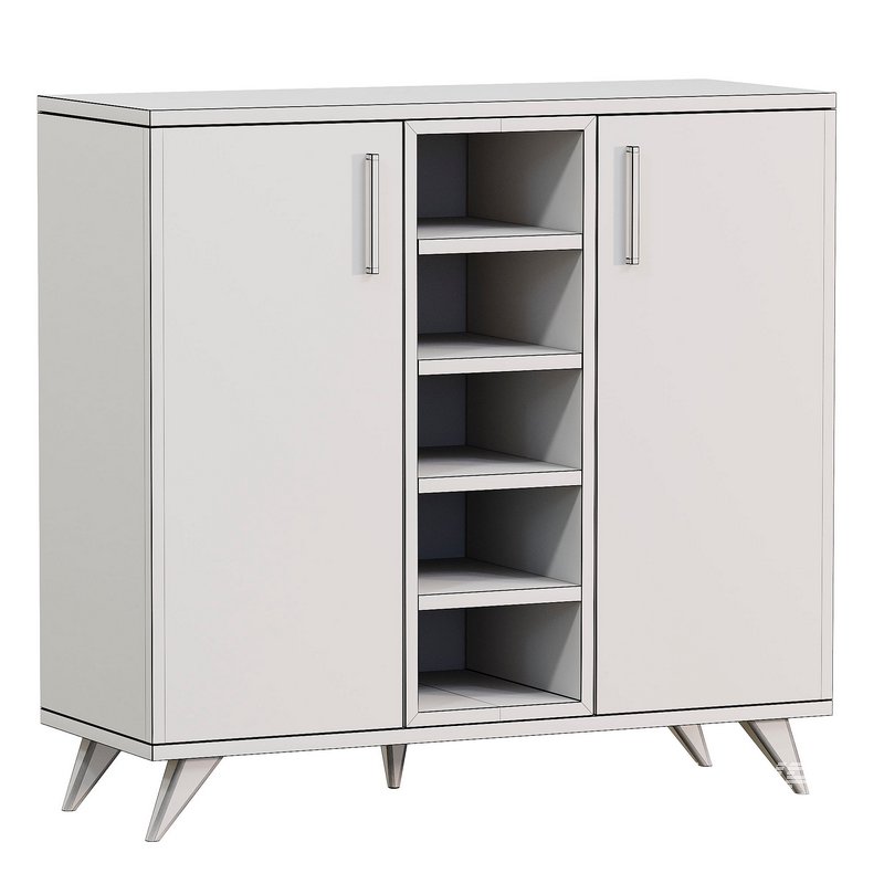 Leander bookcase with cupboards - Image 4