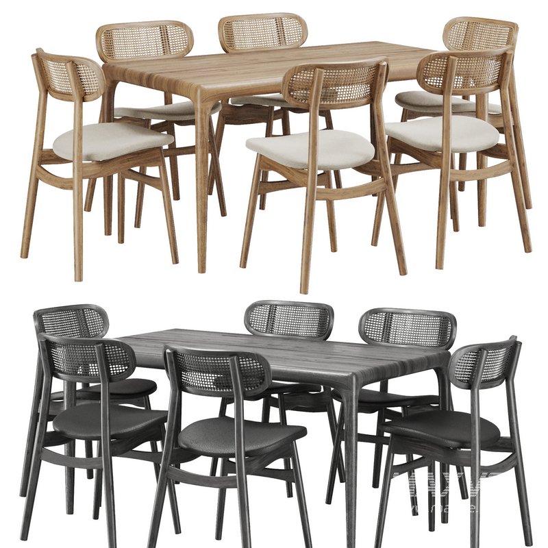 Dinning chair and table105 - Image 1