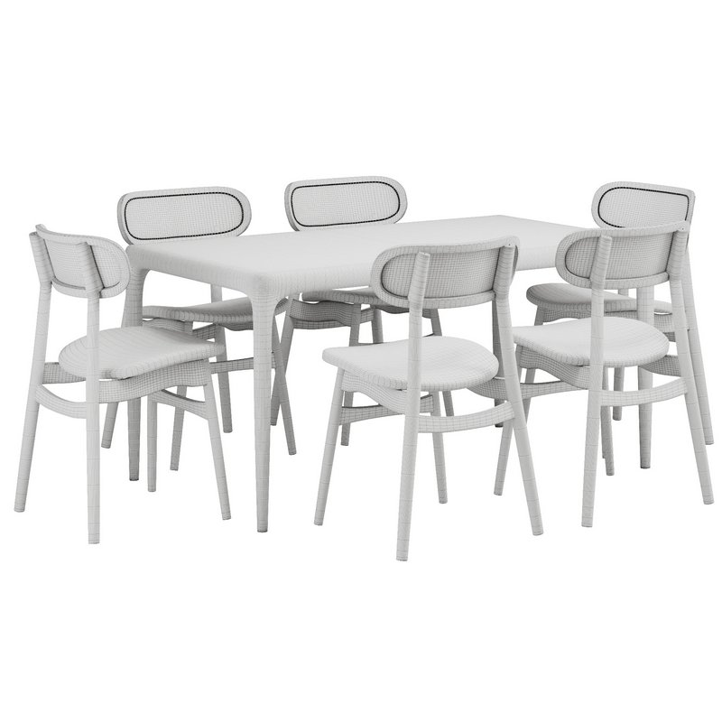 Dinning chair and table105 - Image 6