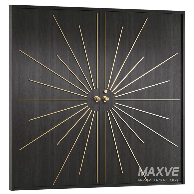 Modernist Double Entry Door - Image 2