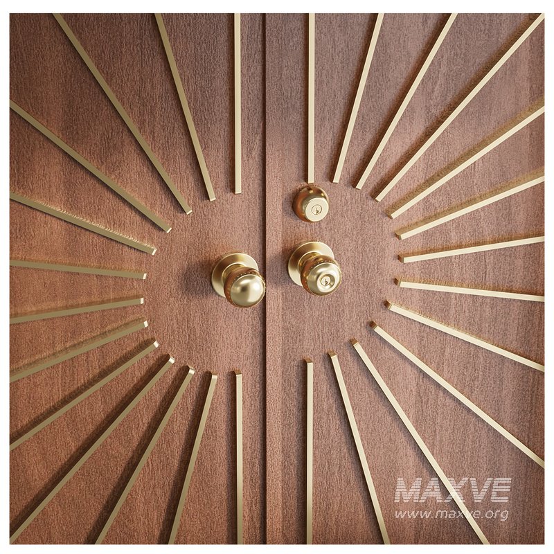 Modernist Double Entry Door - Image 4