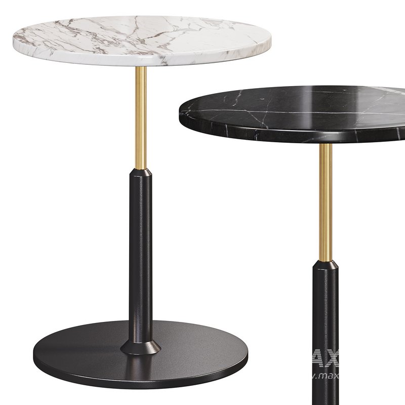 Modern Black Round Bar Table - Image 2