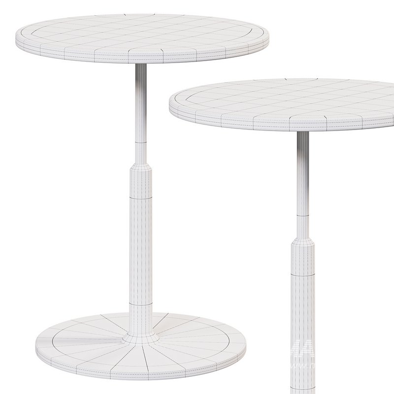 Modern Black Round Bar Table - Image 3