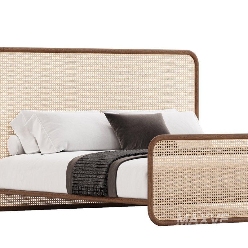 Retro Rattan Bed - Image 2