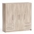 Jillian 4 Door Manufactured Wood Wardrobe - Thumbnail 1