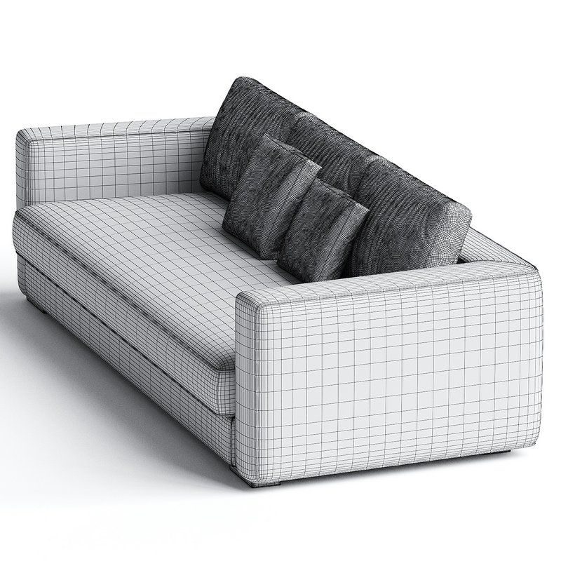 Praddy GLENN ML360 sofa lakier czarny tkanina SAFETY VELVET - Image 3