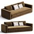 Praddy GLENN ML360 sofa lakier czarny tkanina SAFETY VELVET - Thumbnail 1